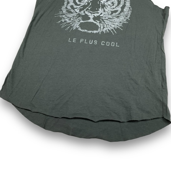 Revolve Tank‎ Top Zoe Karssen Le Plus Cool Black Tiger Tank Size XS Cotton Modal - Picture 6 of 11